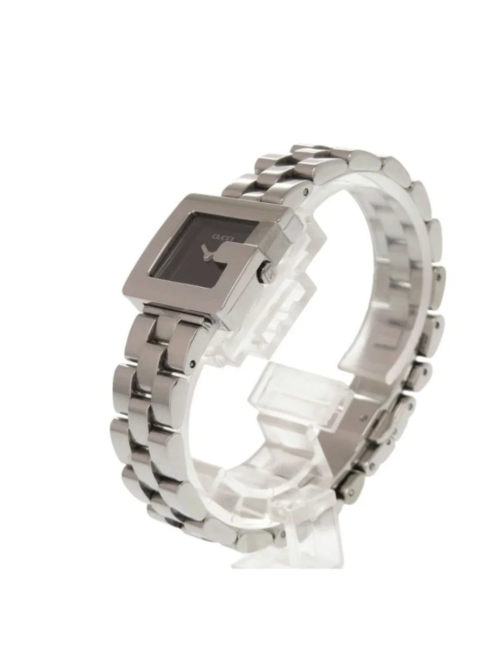 Gucci SS Black Quartz Watch Dial